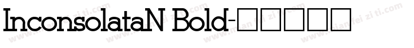 InconsolataN Bold字体转换